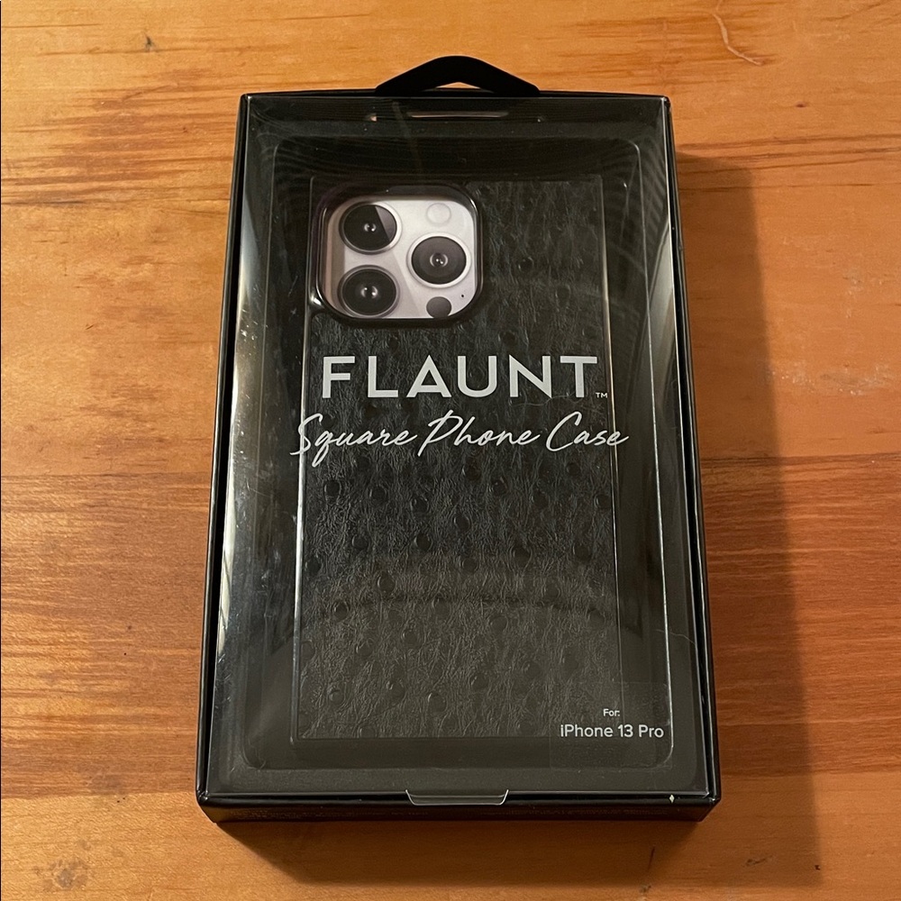 Black Square Phone Case for iPhone 13 Pro